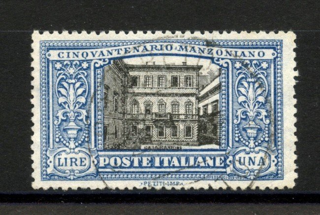 1923 - REGNO - LOTTO/40010 -  1 Lira A. MANZONI - USATO
