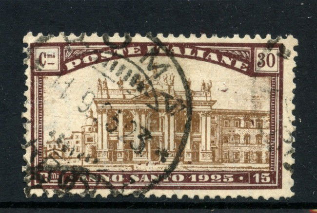 1924 - REGNO - LOTTO/43339 - 30+15 CENT. ANNO SANTO - USATO