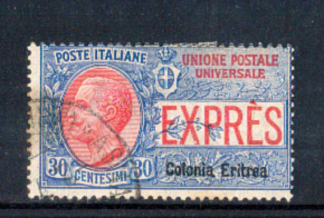 1907 - LOTTO/2970A - ERITREA - ESPRESSO 30 CENTESIMI - USATO