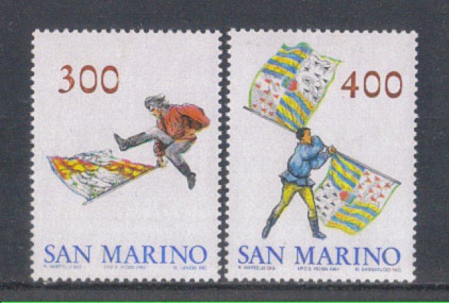 1984 - LOTTO/8044 - SAN MARINO - SBANDIERATORI