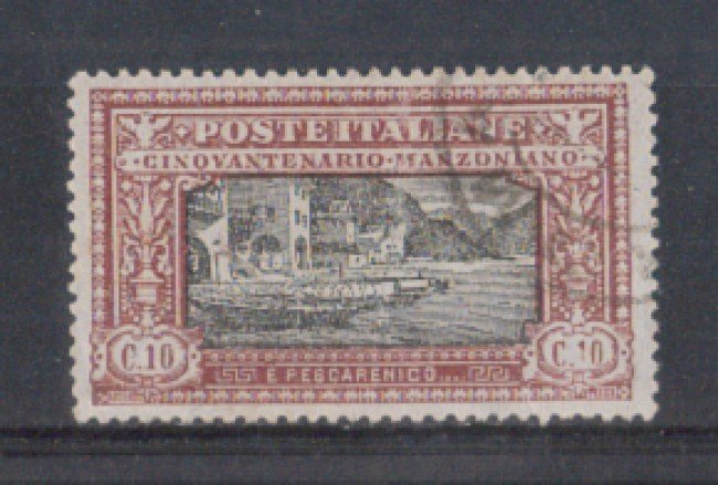 1923 - LOTTO/REG151UF - REGNO - 10c. A. MANZONI - USATO