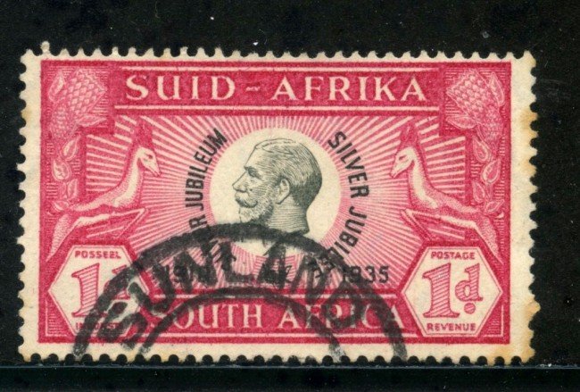 1935 - SUD AFRICA INGLESE - 1p. ROSSO GIORGIO V° - USATO - LOTTO/29108