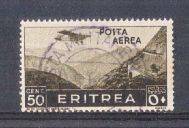 1936 - LOTTO/ERITA18U - ERITREA - 50c. POSTA AEREA - USATO