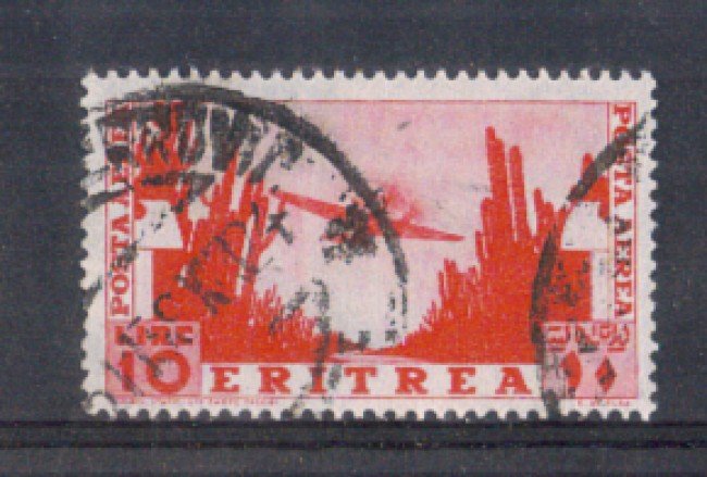 1936 - LOTTO/ERITA26U - ERITREA -  10 LIRE POSTA AEREA - USATO