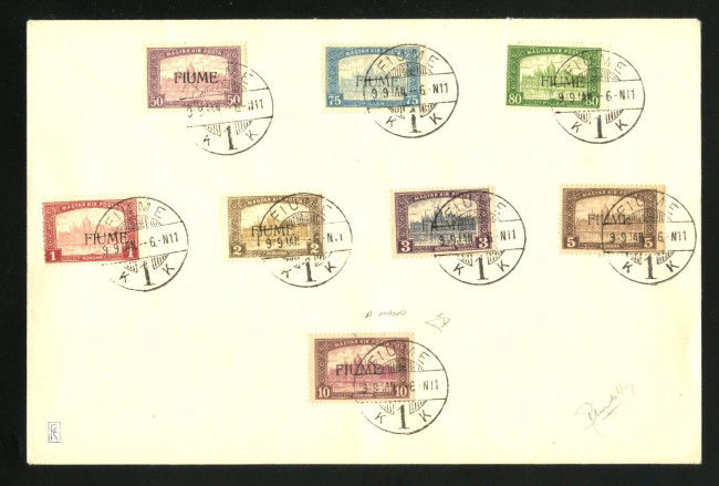 1919 - FIUME - LOTTO/42301 -  ALTI  VALORI SOPRASTAMPATI SU BUSTA