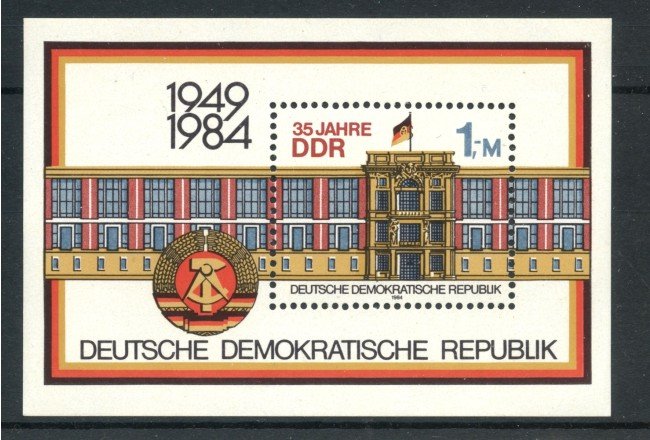 1984 - GERMANIA DDR - ANNIVERSARIO DELLA NAZIONE - FOGLIETTO - NUOVO - LOTTO/36625