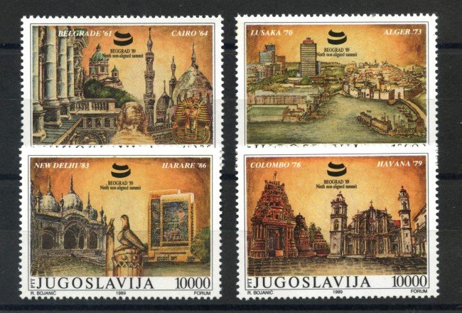 1989 - JUGOSLAVIA - LOTTO/38519 - BEOGRAD 89  4v. - NUOVI