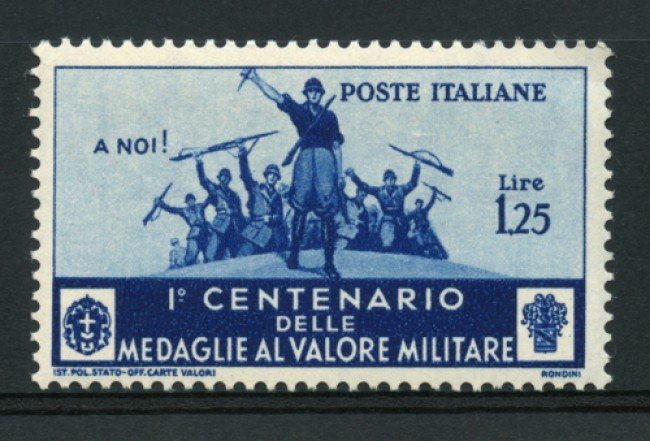 1934 - LOTTO/13061 - REGNO - 1,25  LIRE MEDAGLIE AL VALOR MILITARE - NUOVO