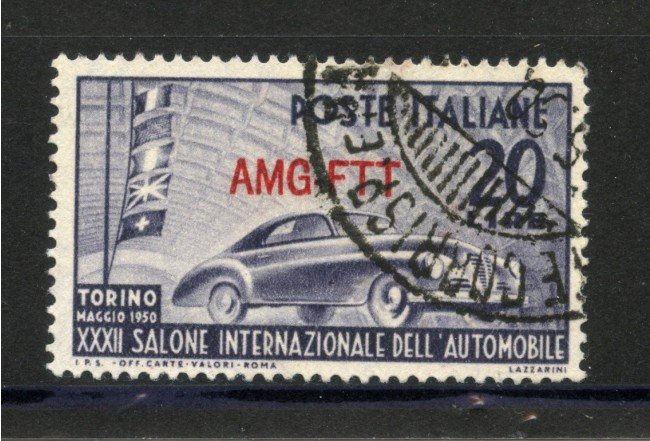 1950- TRIESTE A - LOTTO/40355 - 20 Lire SALONE AUTOMOBILE - USATO