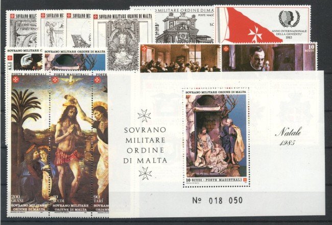 1985 - SOVRANO MILITARE DI MALTA - LOTTO/39264 - ANNATA COMPLETA - NUOVO