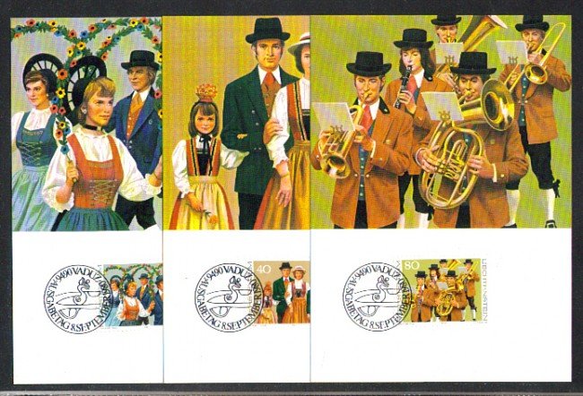 1980 - LOTTO/LIE697MAX - LIECHTENSTEIN - COSTUMI NAZIONALI - CART. MAXIMUM