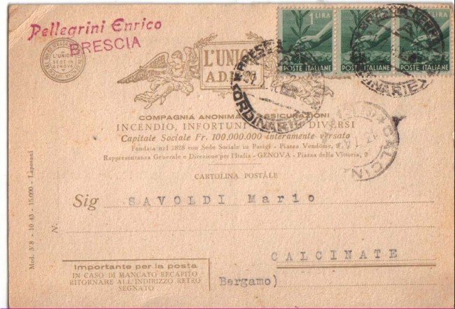 1946 - LBF/670 - REPUBBLICA -  BRESCIA