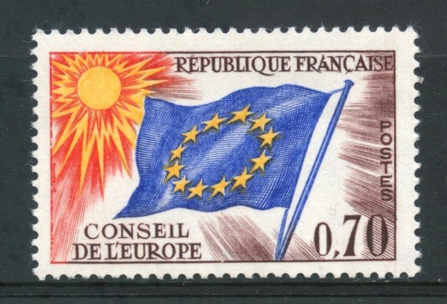 1963/71 - FRANCIA - 70c. CONSIGLIO D'EUROPA - NUOVO - LOTTO/ 30069