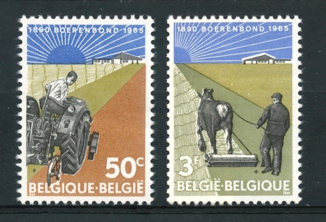 1965 - BELGIO - FEDERAZIONE AGRICOLA 2v. - NUOVI - LOTTO/25928