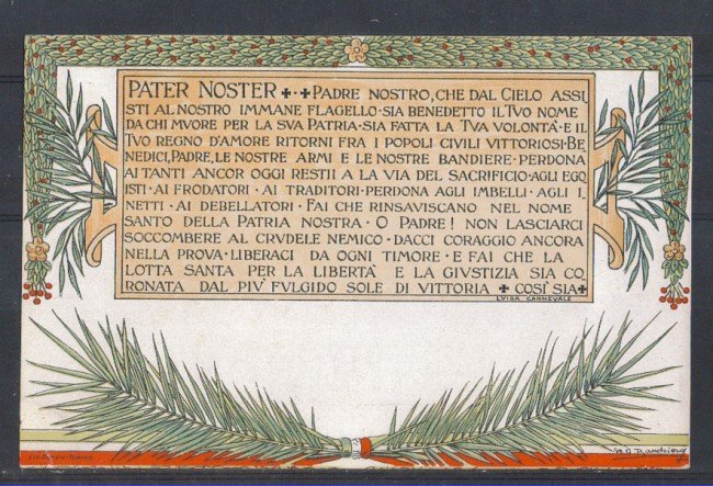 1915/18 - LBF/1285 - PATER NOSTER DI LUISA CARNEVALE