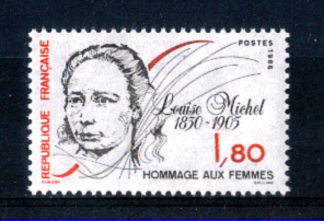 1986 - LOTTO/FRA2407N - FRANCIA - 1,80 Fr. LOUISE MICHEL - NUOVO