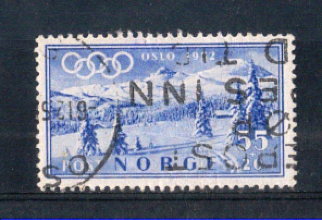 1951 - LOTTO/NORV339U - 55+20 OLIMPIADI INVERNALI - USATO