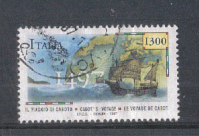 1997 - LOTTO/7158U - REPUBBLICA - GIOVANNI CABOTO - USATO