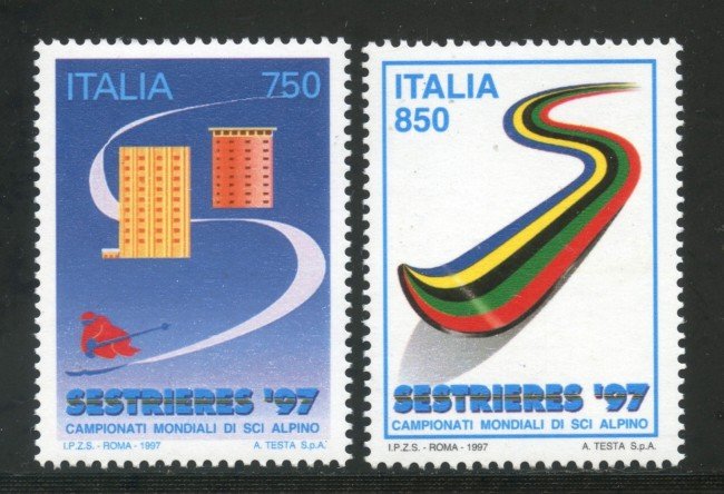 1997 - REPUBBLICA - SCI ALPINO SESTRIERES  2v. NUOVI - LOTTO/7131