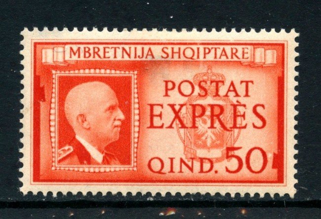 1940 - ALBANIA ITALIANA - 50q. ESPRESSO - LING. - LOTTO/29607