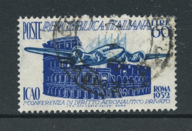 1952 - LOTTO/24684A - ITALIA REPUBBLICA - 60 Lire DIRITTO AERONAUTICO - USATO