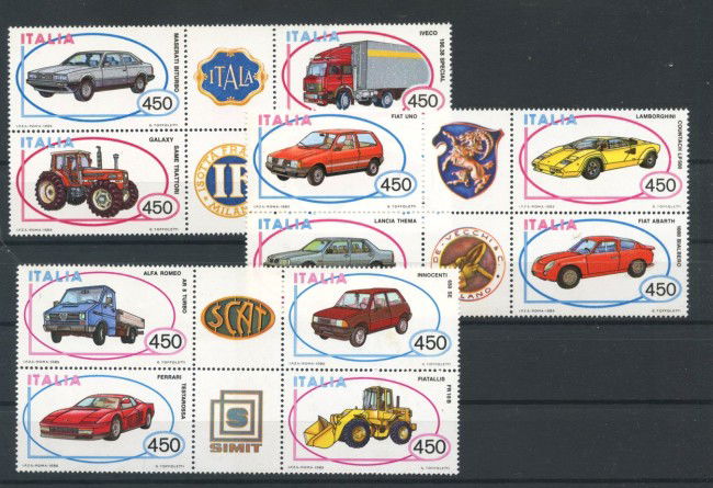 1984/1986 - REPUBBLICA - LOTTO/43162 - COSTRUZIONI AUTOMOBILISTICHE  3 SERIE
