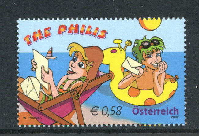 2002 - AUSTRIA - LOTTO/41920 - FUMETTI THE PHILIS III° - NUOVO