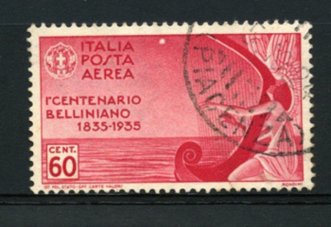1935 - LOTTO/12823 - REGNO - 60c. POSTA AEREA VINCENZO BELLINI - USATO