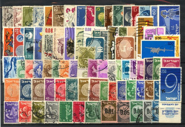 ISRAELE - LOTTO/42852 - INSIEME DI 85 FRANCOBOLLI USATI DIFFERENTI