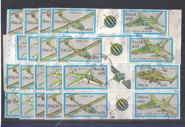 1983 - LOTTO/6786UB - AEREI ITALIANI 3° - USATI x 20