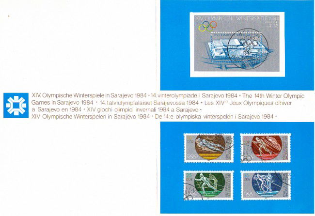 1984 - LOTTO/4680 - GERMANIA ORIENTALE - OLIMPIADI DI SERAJEVO