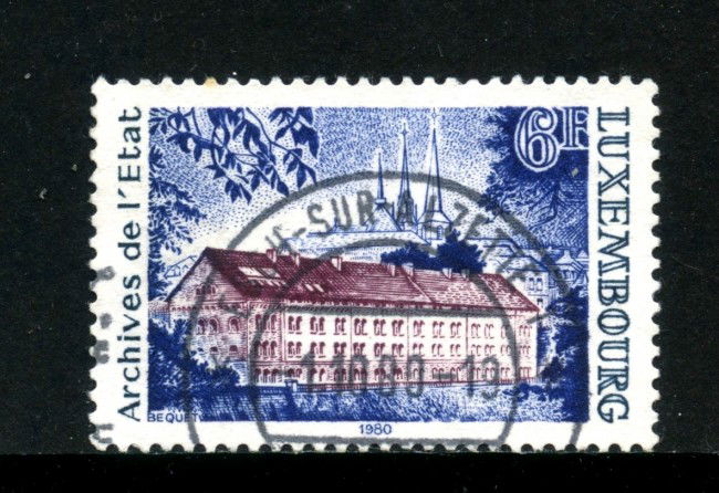 1980 - LUSSEMBURGO - 6 FR. ARCHIVIO DI STATO - USATO - LOTTO/31970