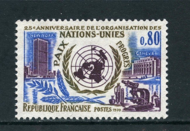 1970 - FRANCIA - ANNIVERSARIO ONU - NUOVO - LOTTO/26003