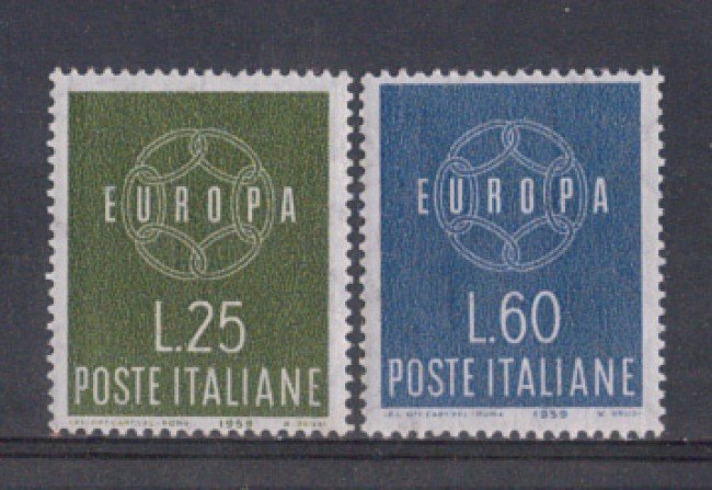 1959 - LOTTO/6356 - REPUBBLICA - EUROPA 2v.