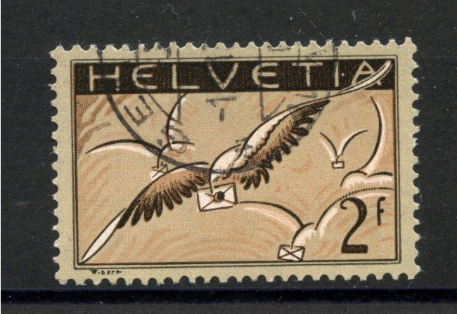 1930 - SVIZZERA - LOTTO/41665 - POSTA AEREA 2 FRANCHI - USATO