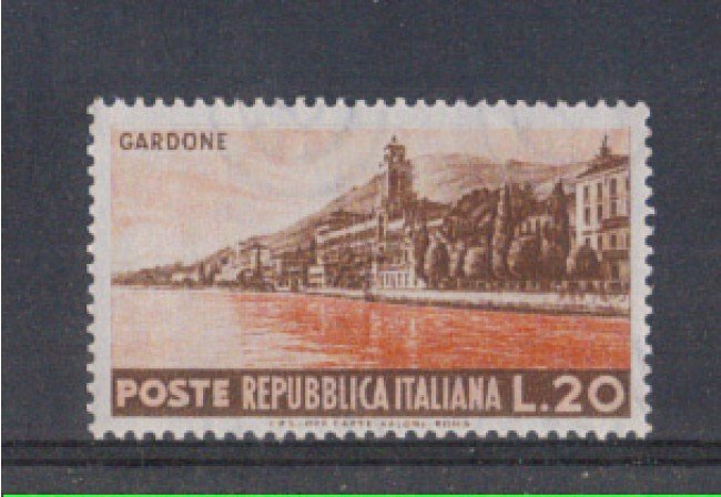 1953 - LOTTO/6223 - REPUBBLICA - 20 L. TURISTICA GARDONE