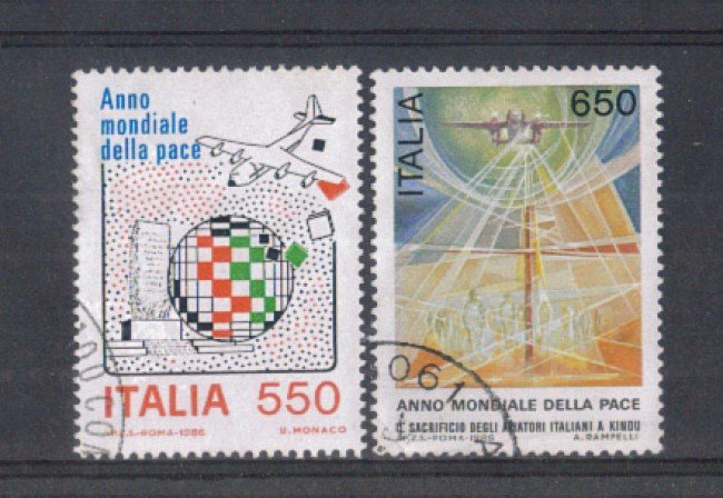 1986 - LOTTO/6865U - REPUBBLICA - ANNO DELLA PACE - USATI