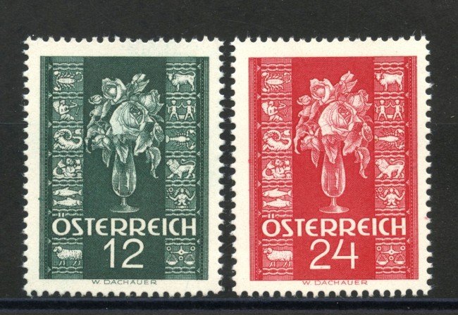 1937 - AUSTRIA - NUOVO ANNO 2v.  NUOVI - LOTTO/34051