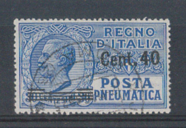 1924 - LOTTO/REGPN7UA -REGNO- 40 su 30c.- POSTA PNEUMATICA USATO