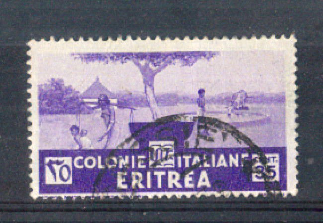 1933 - LOTTO/ERIT208U - ERITREA - 35c. PITTORICA - USATO