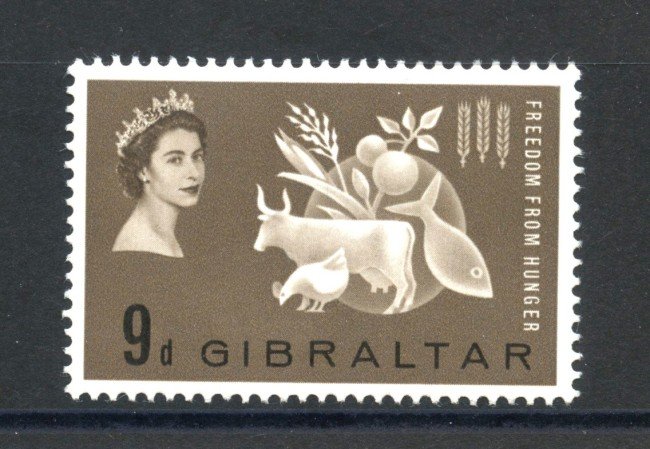 1963 - GIBILTERRA - LOTTO/38890 - CAMPAGNA CONTRO LA FAME - NUOVO