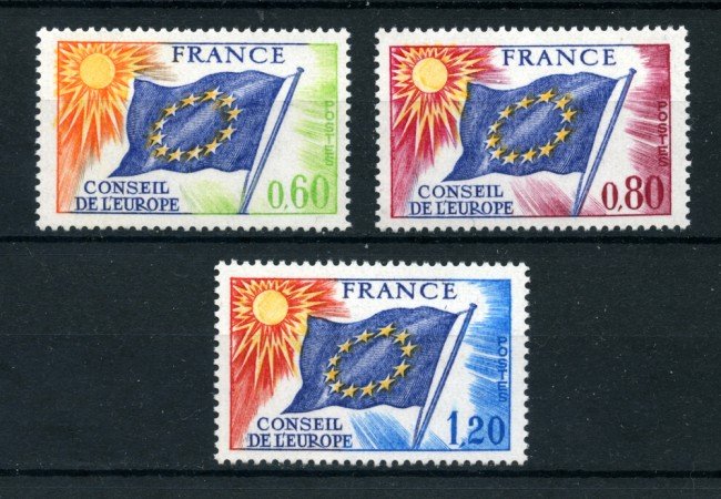 1975 - LOTTO/22661 - FRANCIA - CONSIGLIO EUROPA 3v. -  NUOVI
