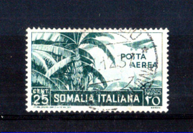 1936 - LOTTO/10652U - SOMALIA  ITALIANA - 25 CENT. POSTA AEREA - USATO