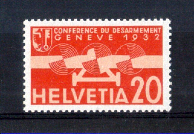 1932 - LOTTO/10718 - SVIZZERA - 20 CENT. POSTA AEREA - NUOVO