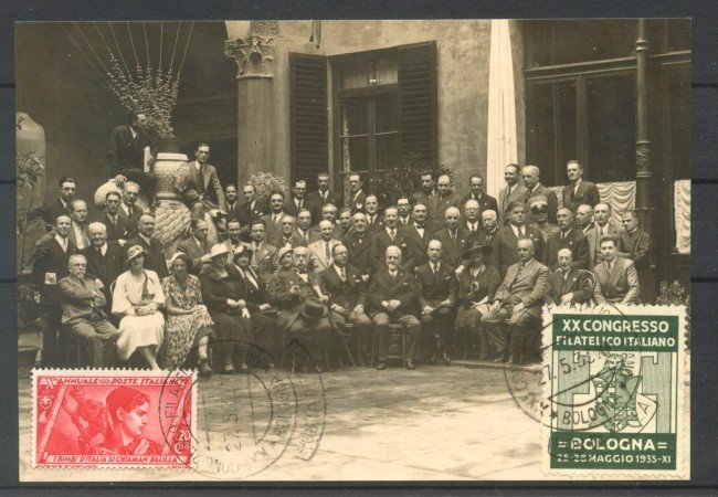 1933 - REGNO - LOTTO/40040 - CONGRESSO FILATELICO DI BOLOGNA - CARTOLINA