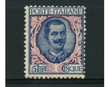 1901 - LOTTO/11601 - REGNO - 5 LIRE FLOREALE - LING.