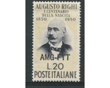 1950 - LOTTO/11697 - TRIESTE A - 20 LIRE AUGUSTO RIGHI - LING.