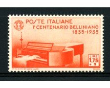 1935 - LOTTO/11732 - REGNO - 1,75+1 LIRA VINCENZO BELLINI - NUOVO