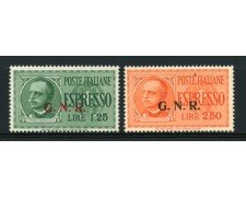 1943/44 - LOTTO/11734 - RSI - ESPRESSI 1,25 E 2,50 LIRE  TIRATURA DI VERONA - NUOVI