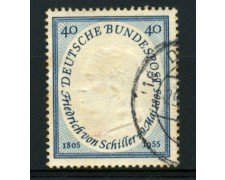 1955 - LOTTO/11856 - GERMANIA FEDERALE - 40p. SCHILLER - USATO